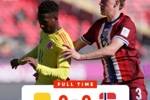 世青赛哥伦比亚U20以0-0战平挪威U20，两队同积4分并列小组第一